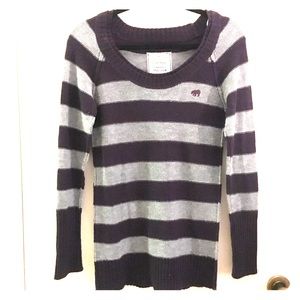 Gray and Purple Sweater